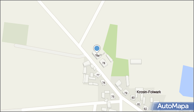 Krosin, Krosin, 78a, mapa Krosin