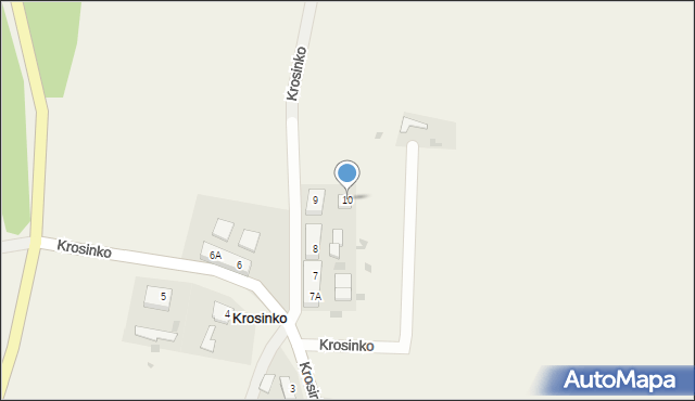 Krosinko, Krosinko, 10, mapa Krosinko