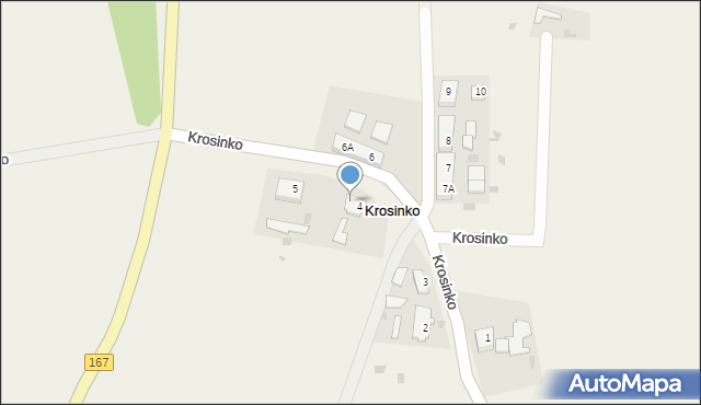 Krosinko, Krosinko, 4A, mapa Krosinko