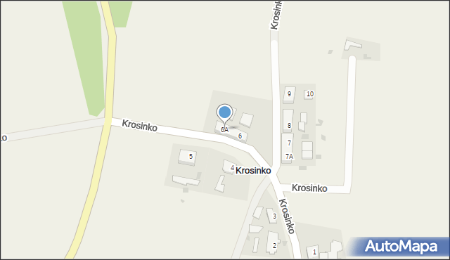 Krosinko, Krosinko, 6A, mapa Krosinko