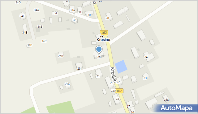 Krosino, Krosino, 25, mapa Krosino