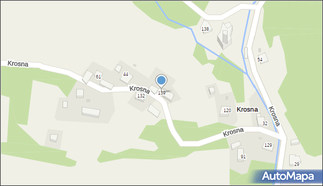 Krosna, Krosna, 139, mapa Krosna