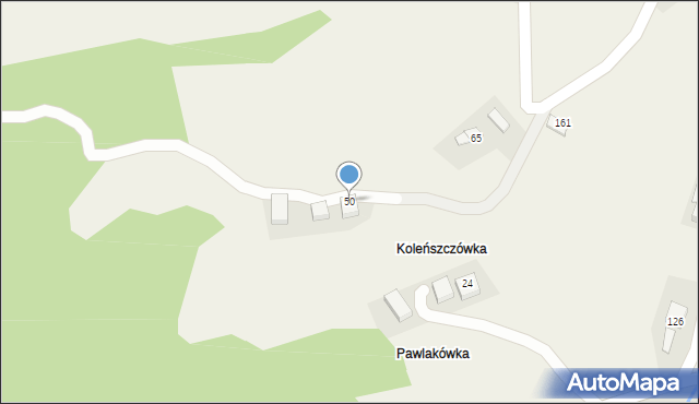 Krosna, Krosna, 50, mapa Krosna