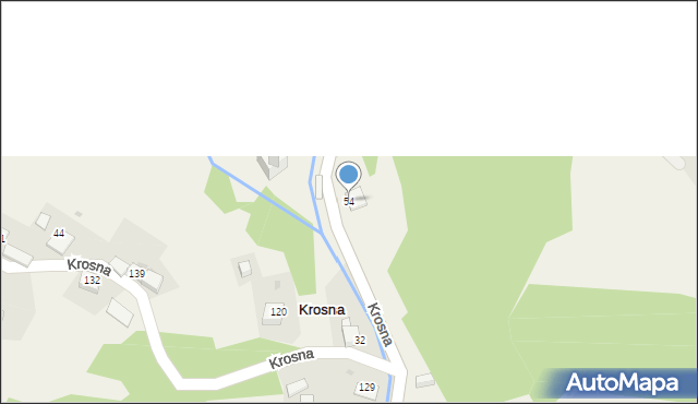 Krosna, Krosna, 54, mapa Krosna