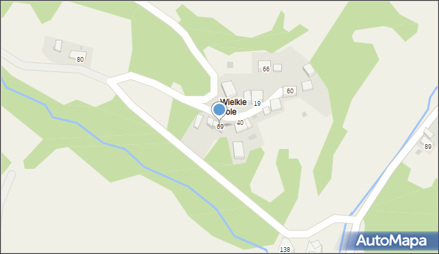 Krosna, Krosna, 69, mapa Krosna