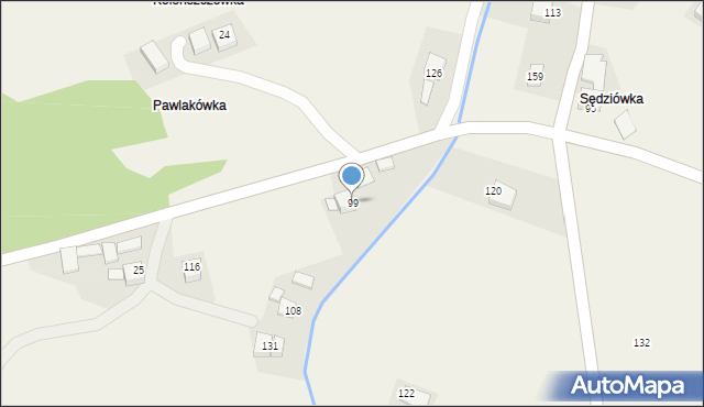 Krosna, Krosna, 99, mapa Krosna