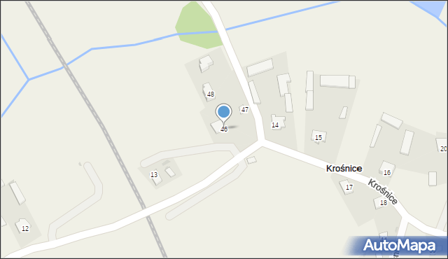 Krośnice, Krośnice, 46, mapa Krośnice