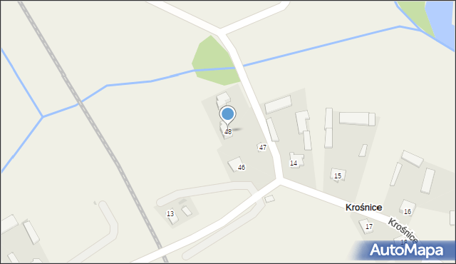 Krośnice, Krośnice, 48, mapa Krośnice