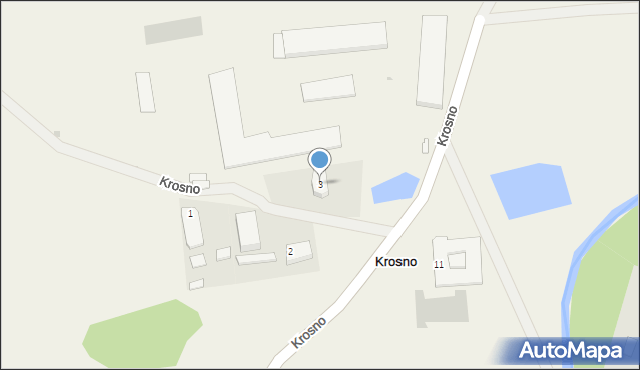 Krosno, Krosno, 3, mapa Krosna