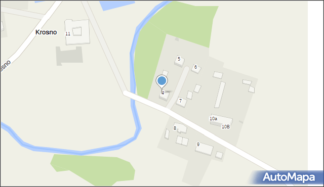 Krosno, Krosno, 4, mapa Krosna