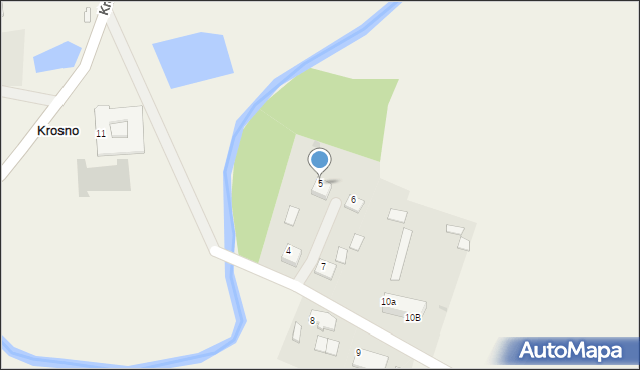 Krosno, Krosno, 5, mapa Krosna