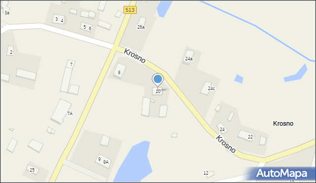 Krosno, Krosno, 10, mapa Krosna