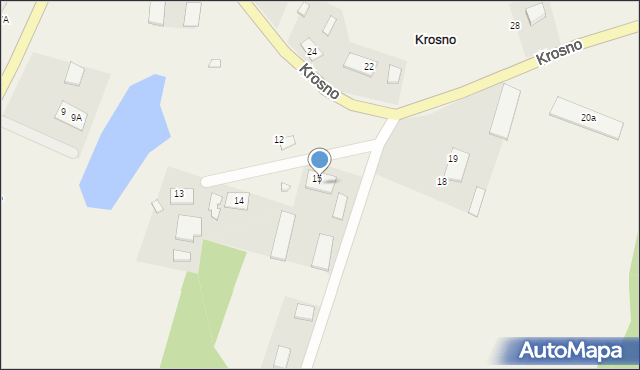 Krosno, Krosno, 16, mapa Krosna