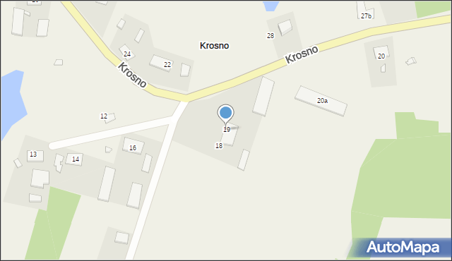 Krosno, Krosno, 19, mapa Krosna