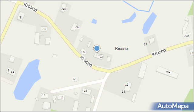 Krosno, Krosno, 23, mapa Krosna