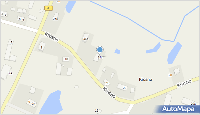 Krosno, Krosno, 24c, mapa Krosna