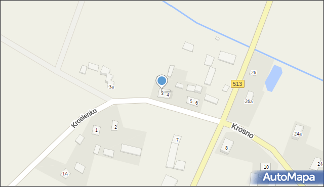 Krosno, Krosno, 3, mapa Krosna