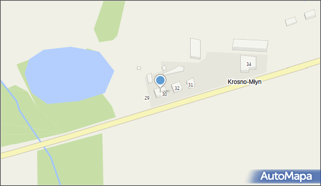 Krosno, Krosno, 33, mapa Krosna