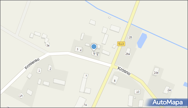 Krosno, Krosno, 5, mapa Krosna