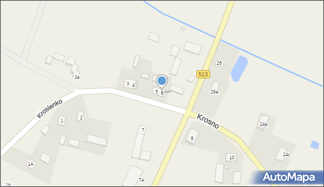 Krosno, Krosno, 6, mapa Krosna