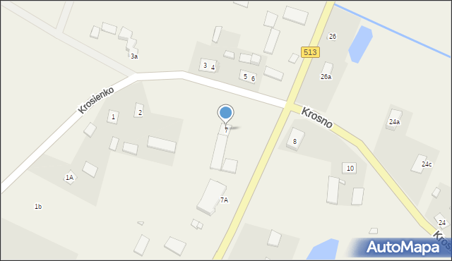 Krosno, Krosno, 7, mapa Krosna