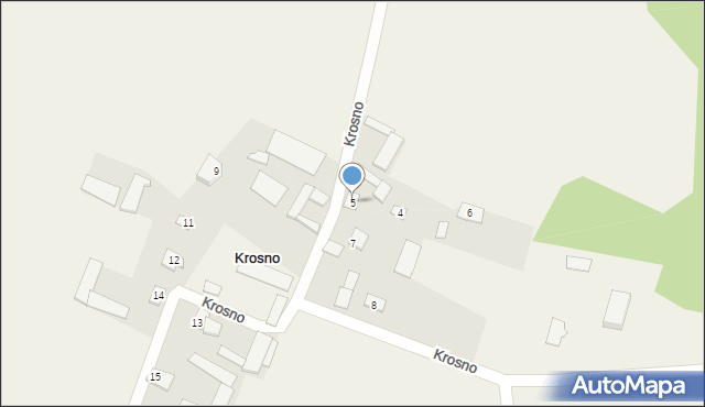 Krosno, Krosno, 5, mapa Krosna