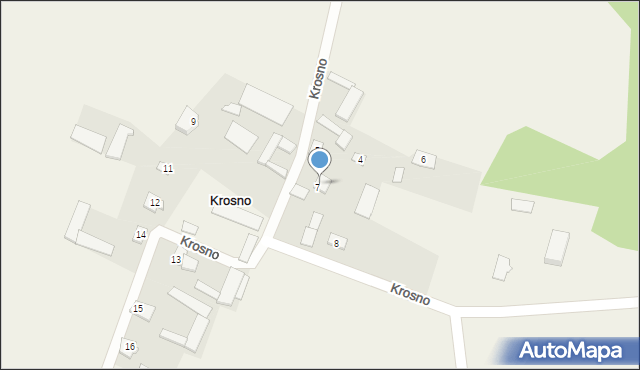 Krosno, Krosno, 7/1, mapa Krosna