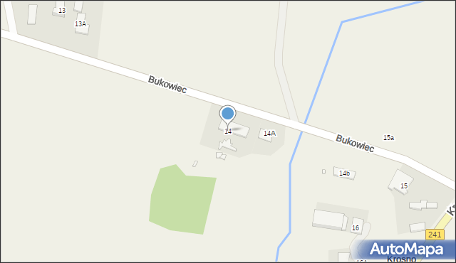 Krosno, Krosno, 14, mapa Krosna