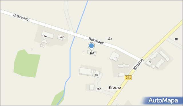 Krosno, Krosno, 14b, mapa Krosna