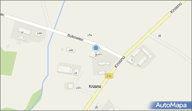 Krosno, Krosno, 15, mapa Krosna