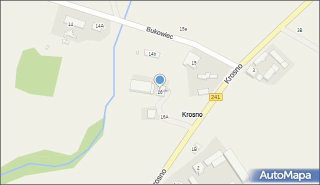 Krosno, Krosno, 16, mapa Krosna