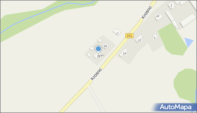 Krosno, Krosno, 19, mapa Krosna