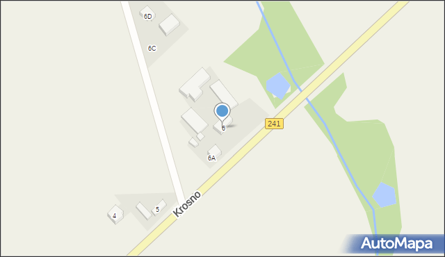 Krosno, Krosno, 6, mapa Krosna