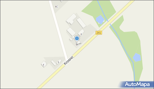 Krosno, Krosno, 6A, mapa Krosna