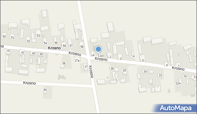 Krosno, Krosno, 1, mapa Krosna