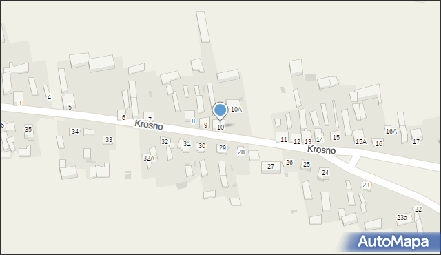 Krosno, Krosno, 10, mapa Krosna