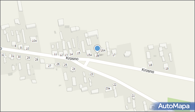 Krosno, Krosno, 16, mapa Krosna