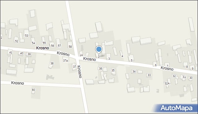 Krosno, Krosno, 2, mapa Krosna