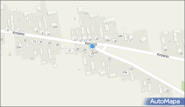 Krosno, Krosno, 24, mapa Krosna