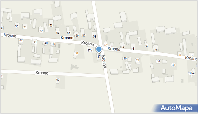 Krosno, Krosno, 37, mapa Krosna