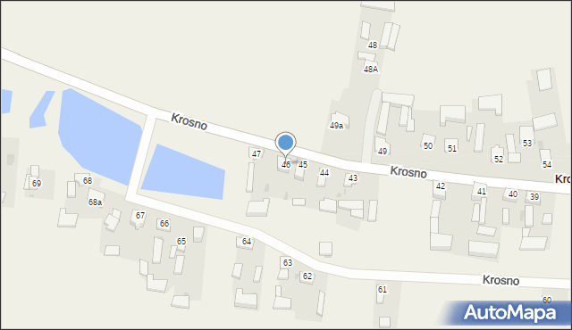 Krosno, Krosno, 46, mapa Krosna