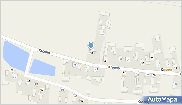 Krosno, Krosno, 49a, mapa Krosna