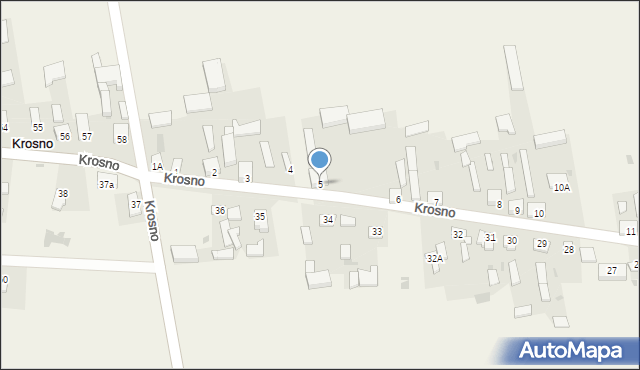 Krosno, Krosno, 5, mapa Krosna