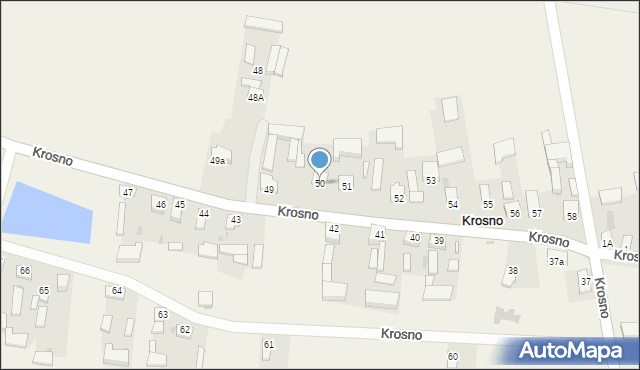 Krosno, Krosno, 50, mapa Krosna