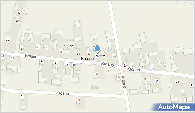 Krosno, Krosno, 56, mapa Krosna