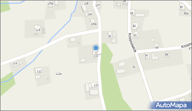 Krosnowice, Krosnowice, 111, mapa Krosnowice