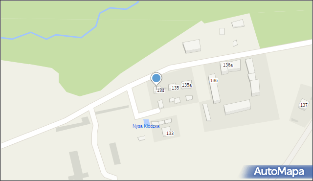 Krosnowice, Krosnowice, 134a, mapa Krosnowice