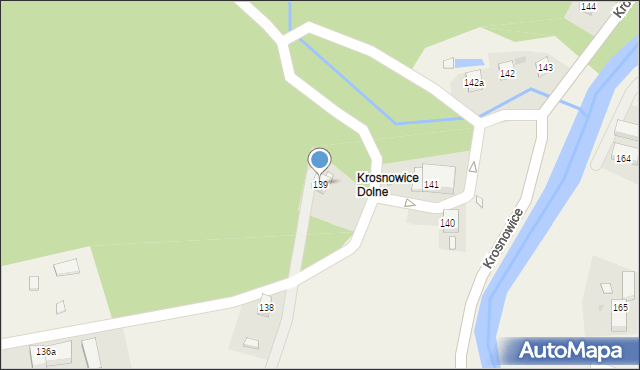 Krosnowice, Krosnowice, 139, mapa Krosnowice