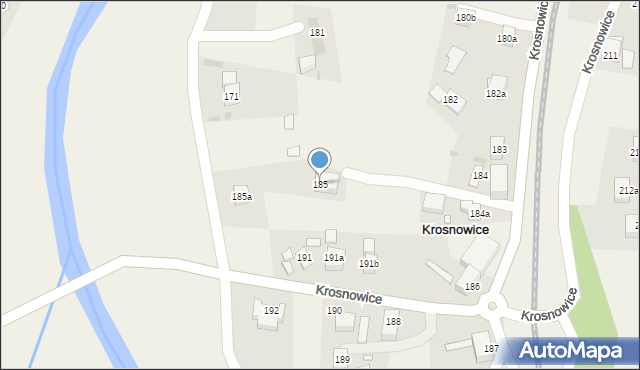 Krosnowice, Krosnowice, 185, mapa Krosnowice
