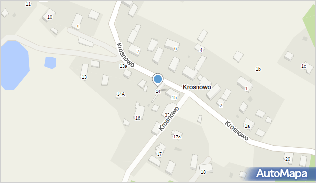 Krosnowo, Krosnowo, 14, mapa Krosnowo